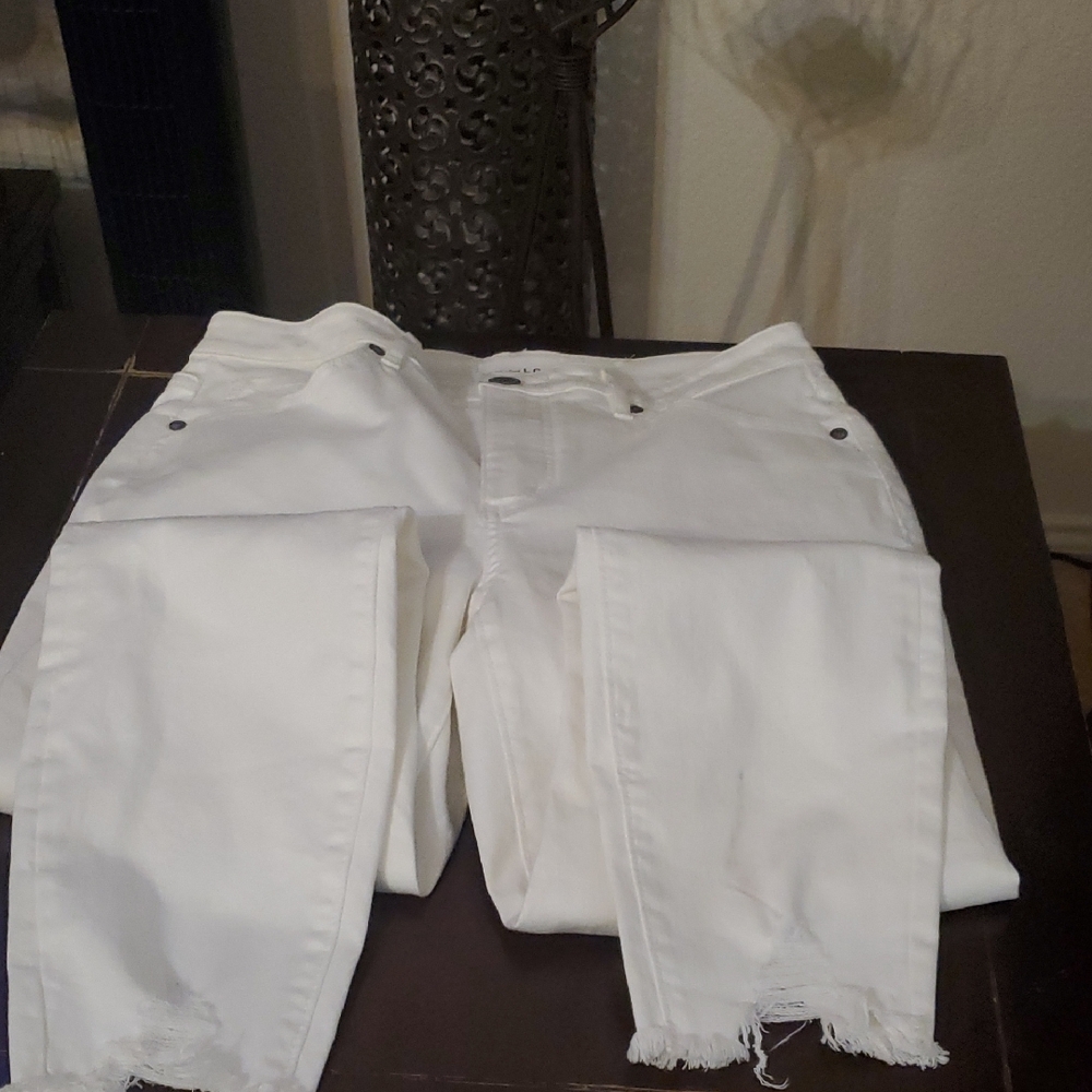 LOFT Women's Ankle Cropped Jeans in White